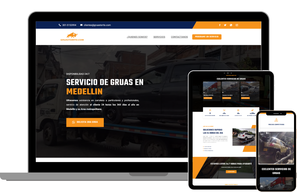 Grúas Torito: Web corporativa y Google ADS